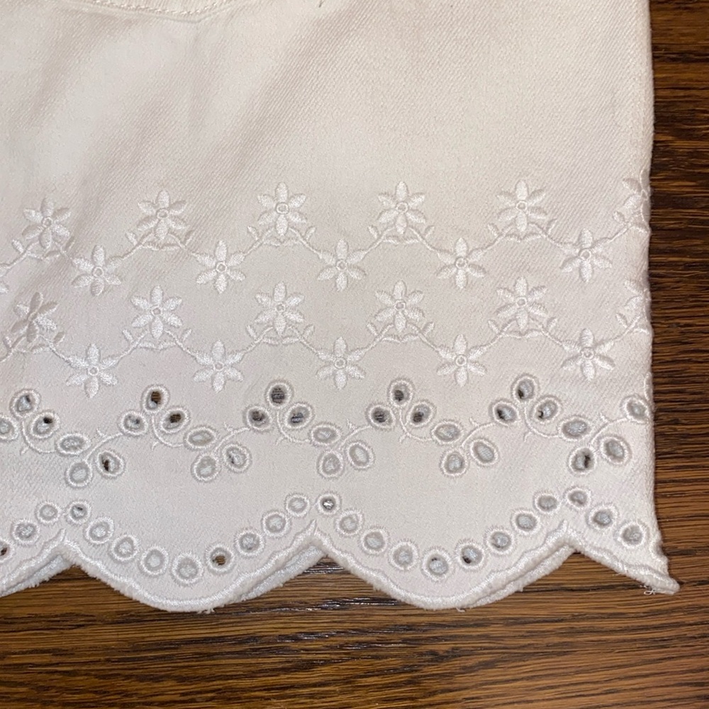 NWT J. Crew Mini Skirt White Eyelet Denim size 30 - Picture 4 of 9